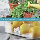 DYMO - D1 - Etiquetas Durable - Blanco sobre rojo - 12mm x 7m