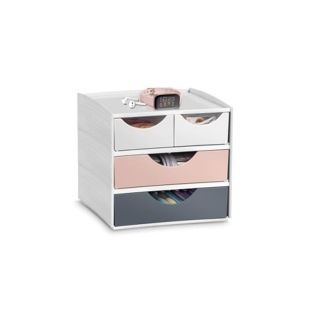 CEP - MODULO CEP MYCUBE 4 CAJONES MIX BL/RO/GR