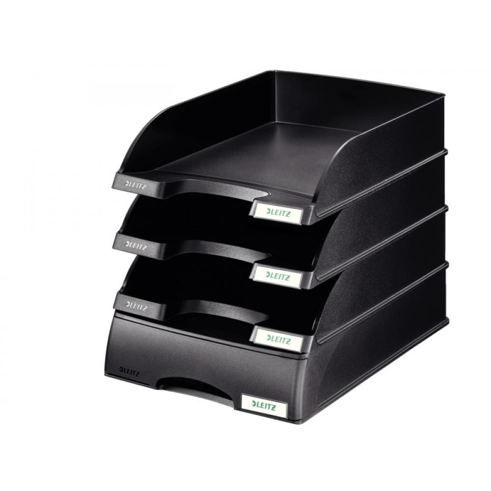 Leitz - 52272095 bandeja de escritorio/organizador Plástico Negro
