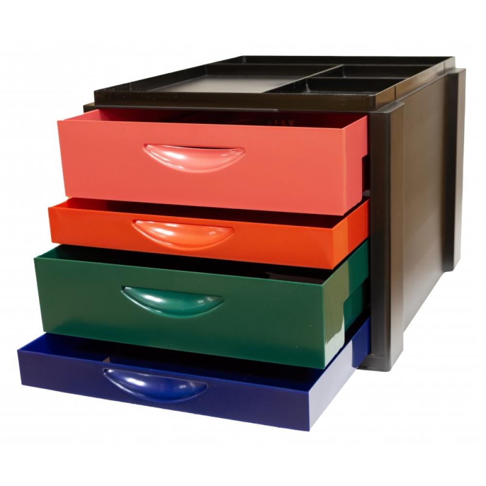 OLEF - MODULO OLEF 4 CAJONES NEGRO/OPACOS