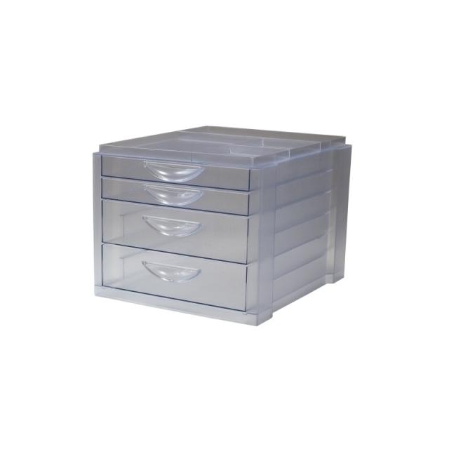 OLEF - MODULO OLEF 4 CAJONES CRISTAL/CRISTAL