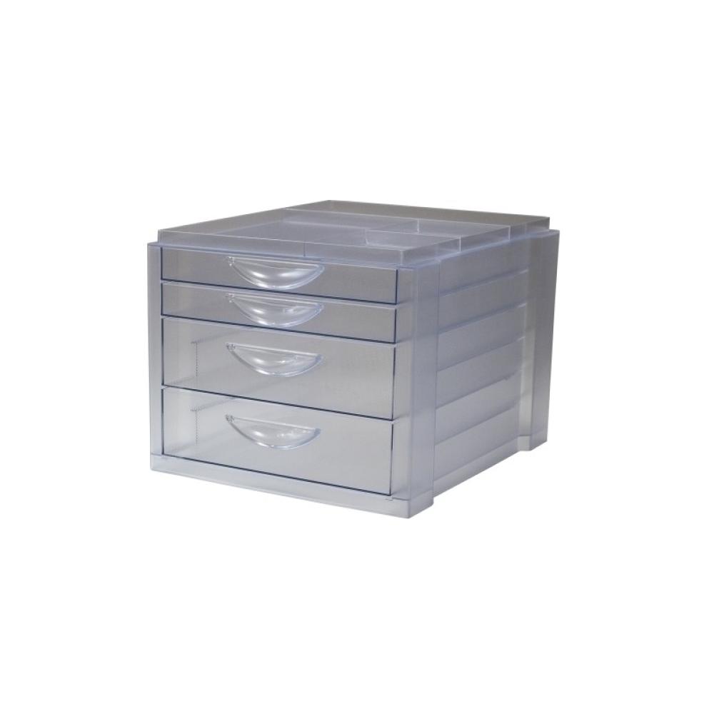 OLEF - MODULO OLEF 4 CAJONES CRISTAL/CRISTAL