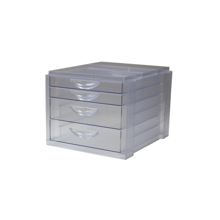 OLEF - MODULO OLEF 4 CAJONES CRISTAL/CRISTAL