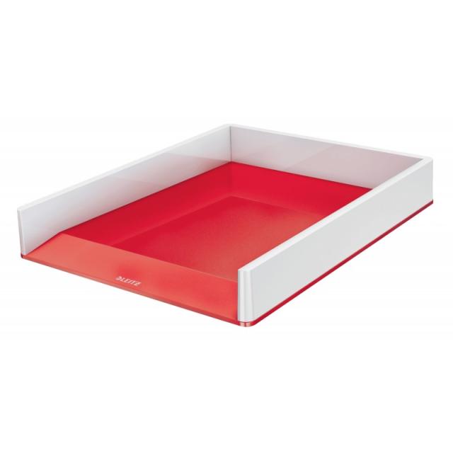 Leitz - WOW Plástico Rojo, Blanco