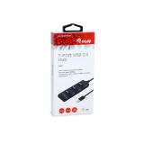 Equip - 128957 hub de interfaz USB 2.0 480 Mbit/s Negro