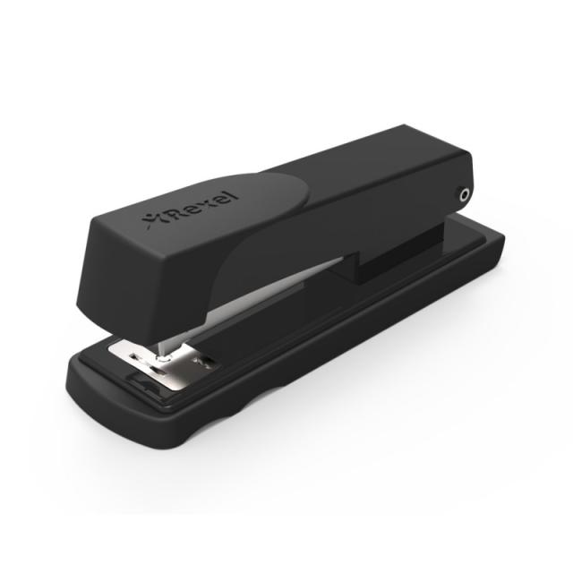Rexel - Grapadora compacta Meteor negra