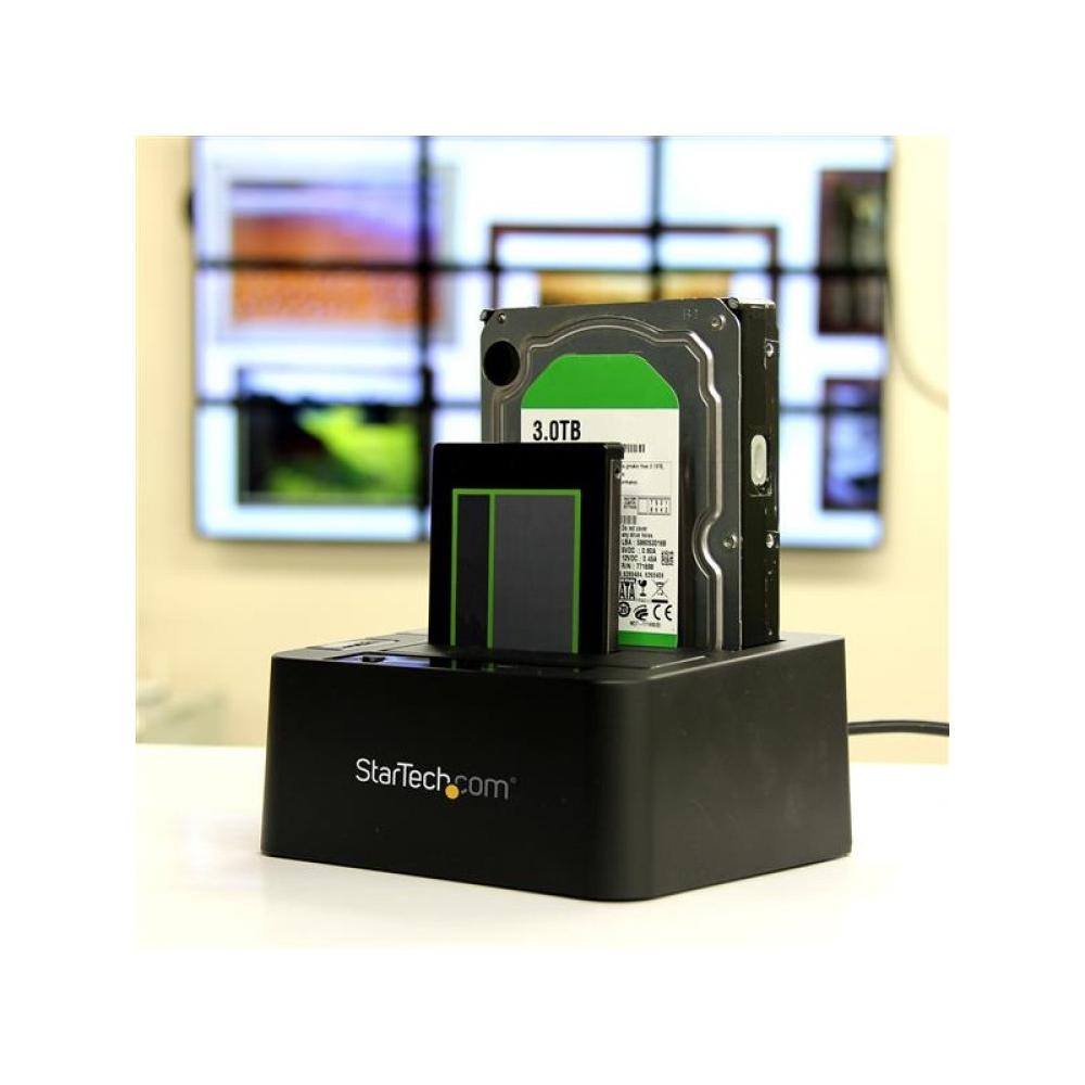 StarTech.com - Docking Station de 2 Bahías - USB 3.1 a SATA - USB 3.1 (10 Gbps) - SATA I/II/III de 2,5/3,5" - Base de Acoplamien