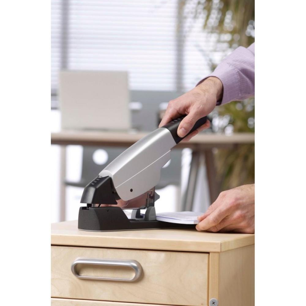 Rexel - Grapadora Apollo uso intensivo plateada/negra