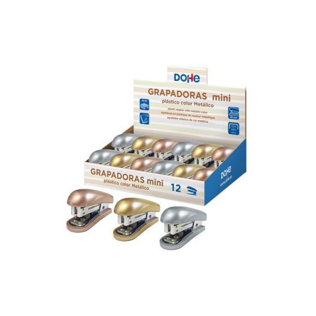 DOHE - DOHE GRAPADORAS MINI EXPOSITOR 12 C/SURTIDOS METÁLICOS - Color no elegible