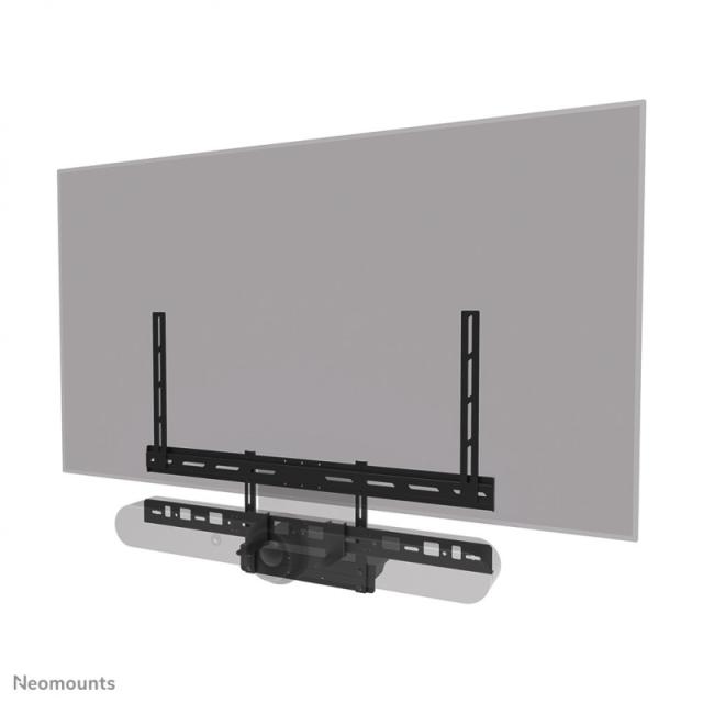 Neomounts - AV60-500BL Kit compuesto por barra de videoconferencia y soporte para ordenador portátil 43-110" - VESA - máx 8 kg -