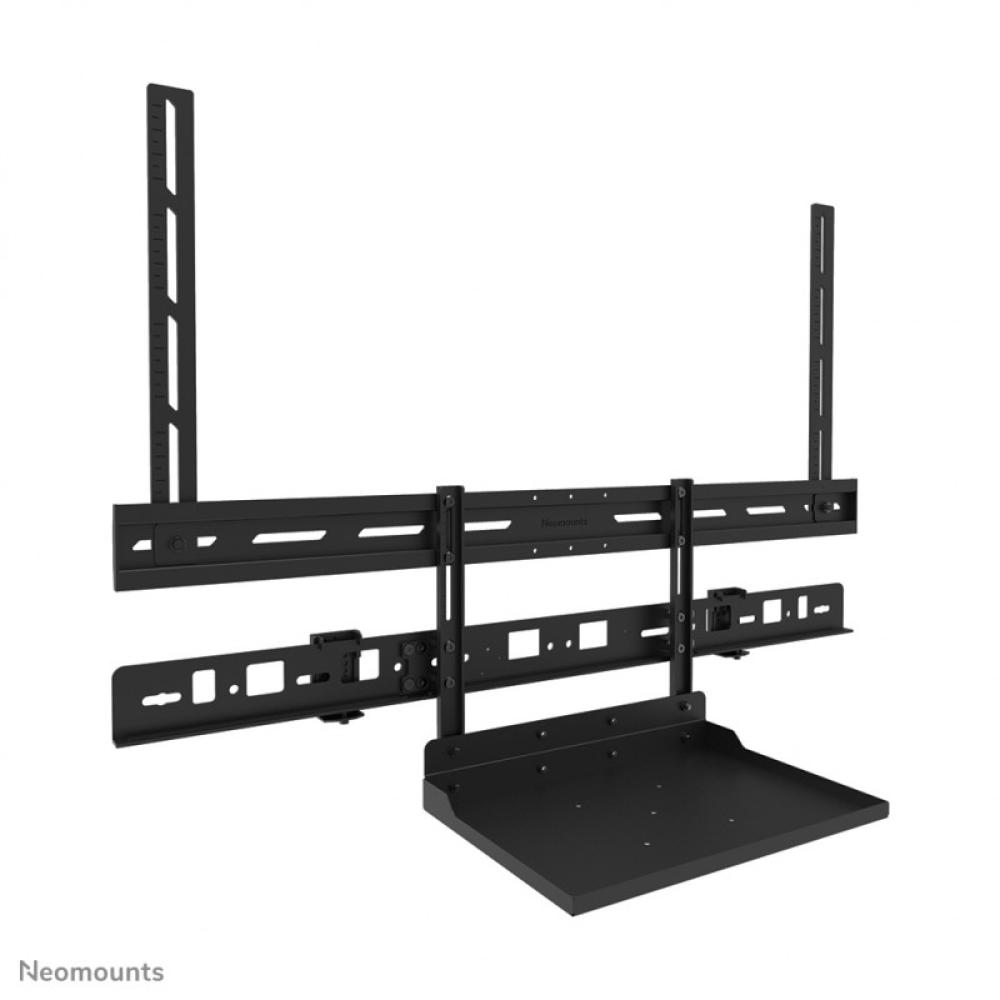 Neomounts - AV60-500BL Kit compuesto por barra de videoconferencia y soporte para ordenador portátil 43-110" - VESA - máx 8 kg -