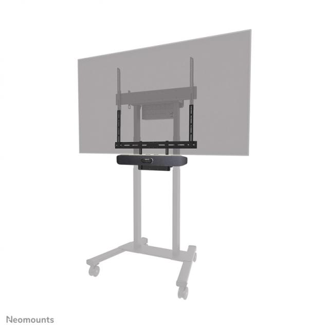 Neomounts - AV60-500BL Kit compuesto por barra de videoconferencia y soporte para ordenador portátil 43-110" - VESA - máx 8 kg -
