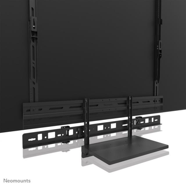 Neomounts - AV60-500BL Kit compuesto por barra de videoconferencia y soporte para ordenador portátil 43-110" - VESA - máx 8 kg -
