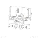 Neomounts - AV60-500BL Kit compuesto por barra de videoconferencia y soporte para ordenador portátil 43-110" - VESA - máx 8 kg -