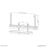 Neomounts - AV40-500BL Kit bandeja para teclado 43-110" - VESA - máx 2,5 kg - universal
