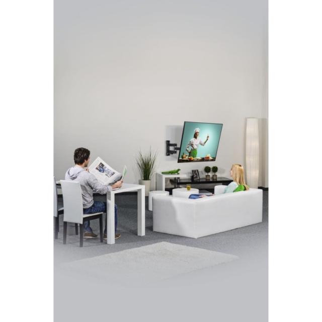 Hama - Soporte de Pared para televisores de 19 a 48", 2 brazos, Giratorio 180°, inclinable +5°/-12°, para televisores de hasta 2