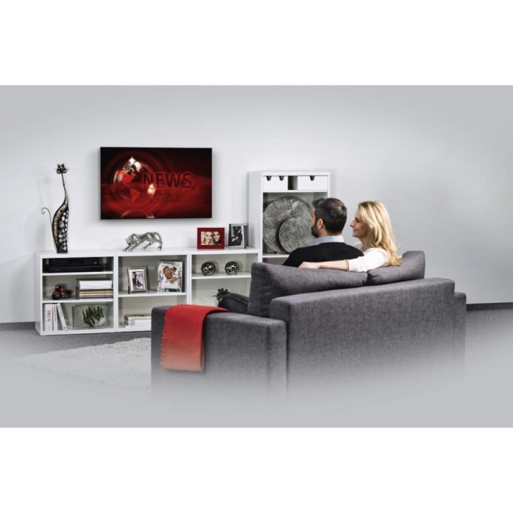 Hama - Soporte de pared fijo para pantalla plana de 19" a 48" (para TV de hasta 25kg, VESA 200x200), Negro