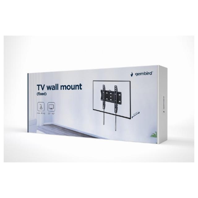 Gembird - WM-42F-01 soporte para TV 106,7 cm (42") Negro