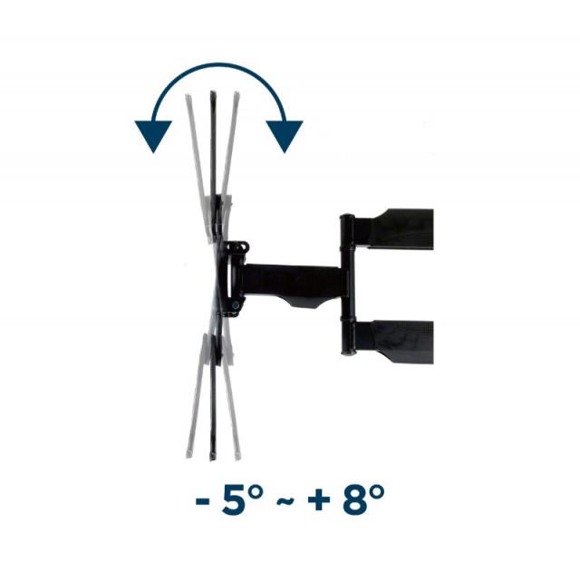 Gembird - WM-55ST-01 soporte para TV 139,7 cm (55") Acero