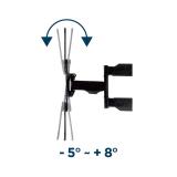 Gembird - WM-55ST-01 soporte para TV 139,7 cm (55") Acero