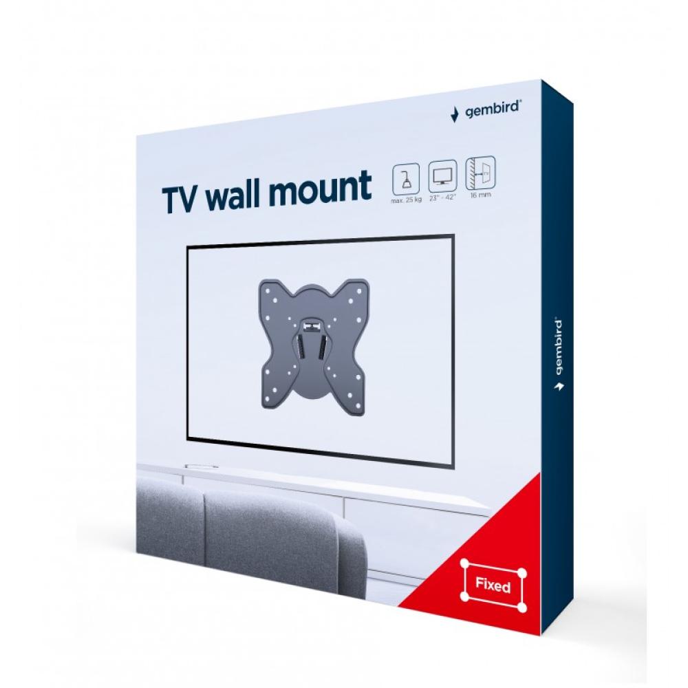 Gembird - WM-42F-03 soporte para TV 106,7 cm (42") Negro