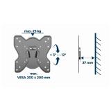 Gembird - WM-42T-03 soporte para TV 106,7 cm (42") Negro