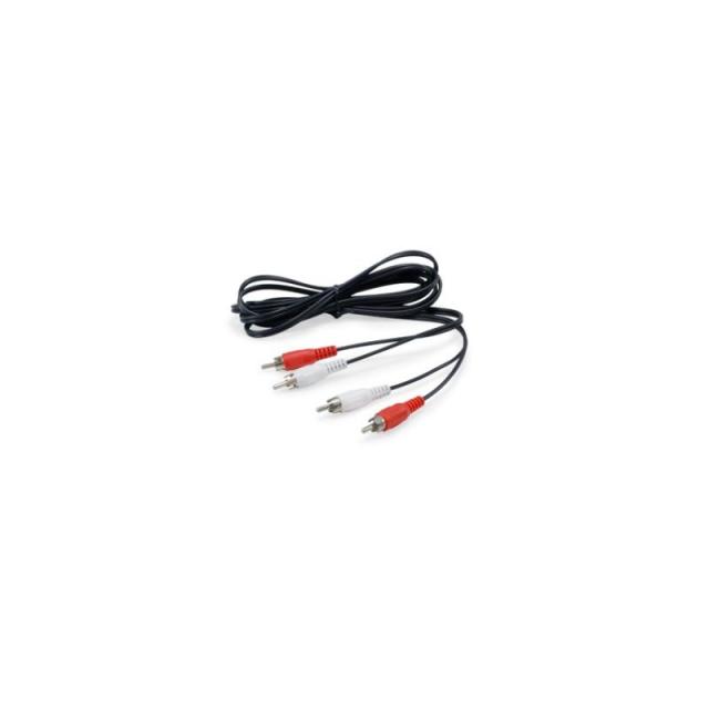 Equip - 147094 cable de audio 2,5 m 2 x RCA Negro