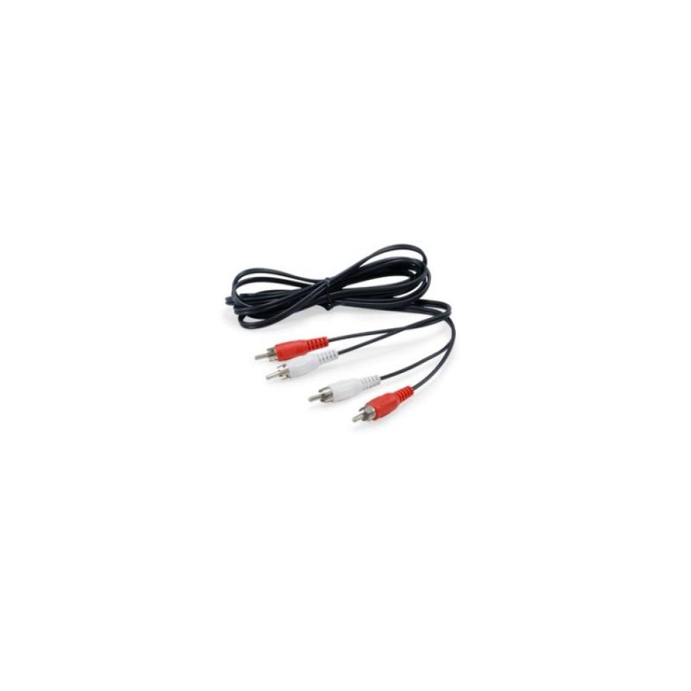 Equip - 147094 cable de audio 2,5 m 2 x RCA Negro