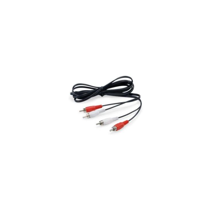 Equip - 147094 cable de audio 2,5 m 2 x RCA Negro