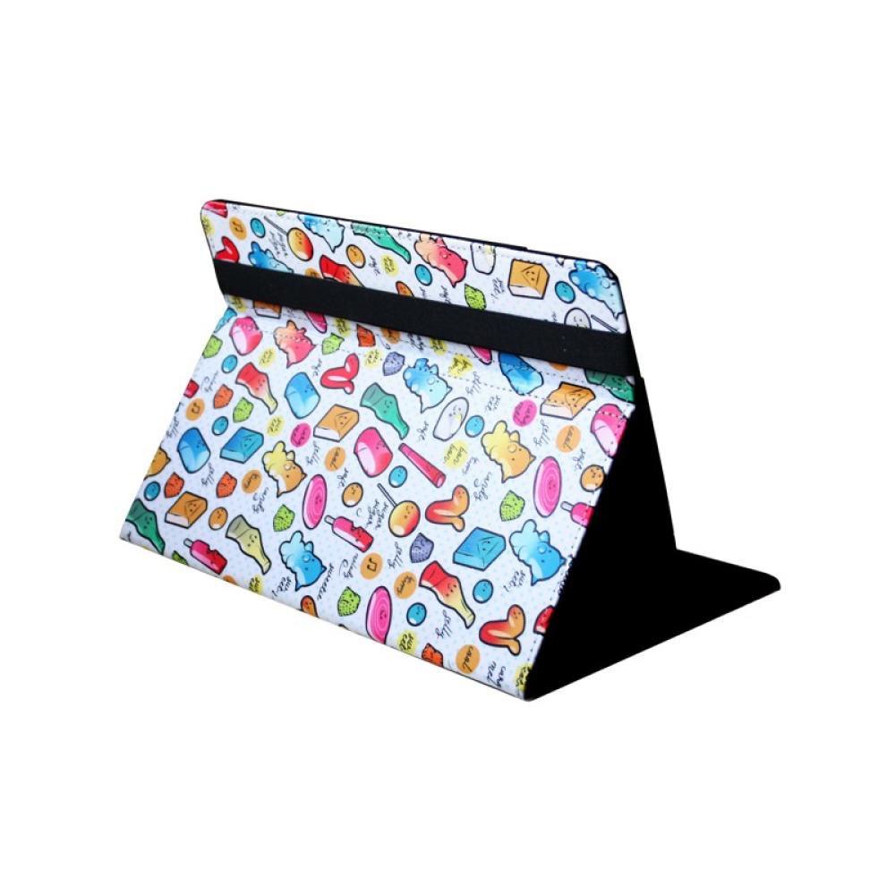 SilverHT - Funda Universal Estampada 9"-11" Cool Candy blanco puntos azules