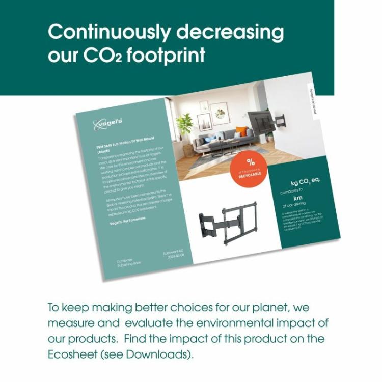 Vogel''s - 3834430 soporte para TV 165,1 cm (65") Negro