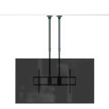 TooQ - Soporte de Techo Extensible con doble mástil para Pantallas 60”-120", Negro