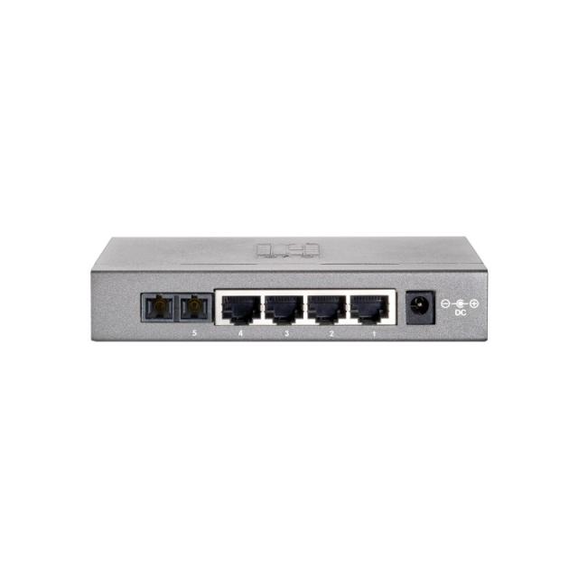 LevelOne - Switch Fast Ethernet de 5 puertos, 1 Port SC Multi-Mode Fiber, 2km