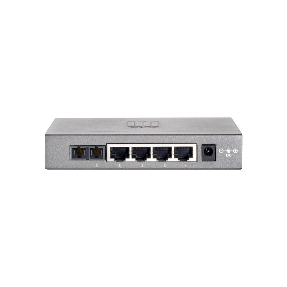 LevelOne - Switch Fast Ethernet de 5 puertos, 1 Port SC Multi-Mode Fiber, 2km