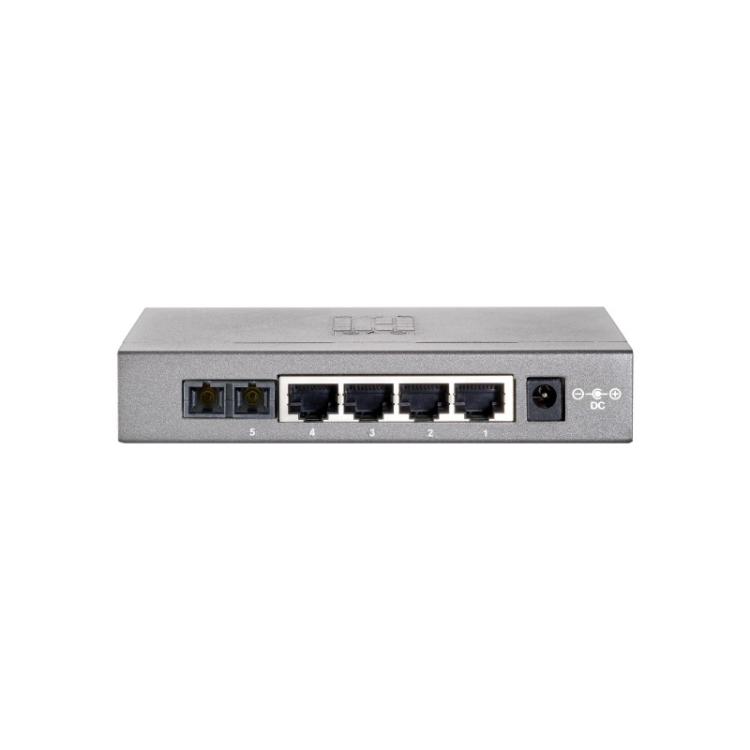 LevelOne - Switch Fast Ethernet de 5 puertos, 1 Port SC Multi-Mode Fiber, 2km