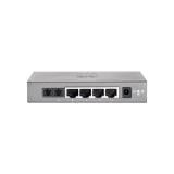 LevelOne - Switch Fast Ethernet de 5 puertos, 1 Port SC Multi-Mode Fiber, 2km