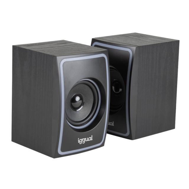 iggual - Altavoces 2.0 10W mini-jack + USB Bluetooth