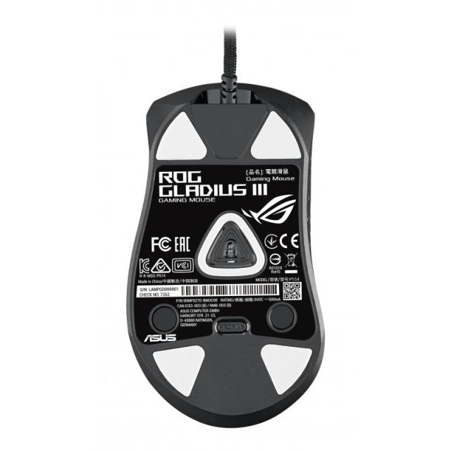 ASUS - ROG Gladius III ratón Juego mano derecha USB tipo A Óptico 19000 DPI