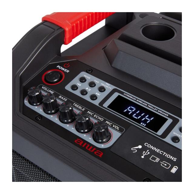 Aiwa - Ktbus-608 De 2 vías Negro Inalámbrico y alámbrico 80 W