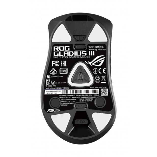 ASUS - ROG Gladius III ratón Juego mano derecha USB tipo A Óptico 19000 DPI