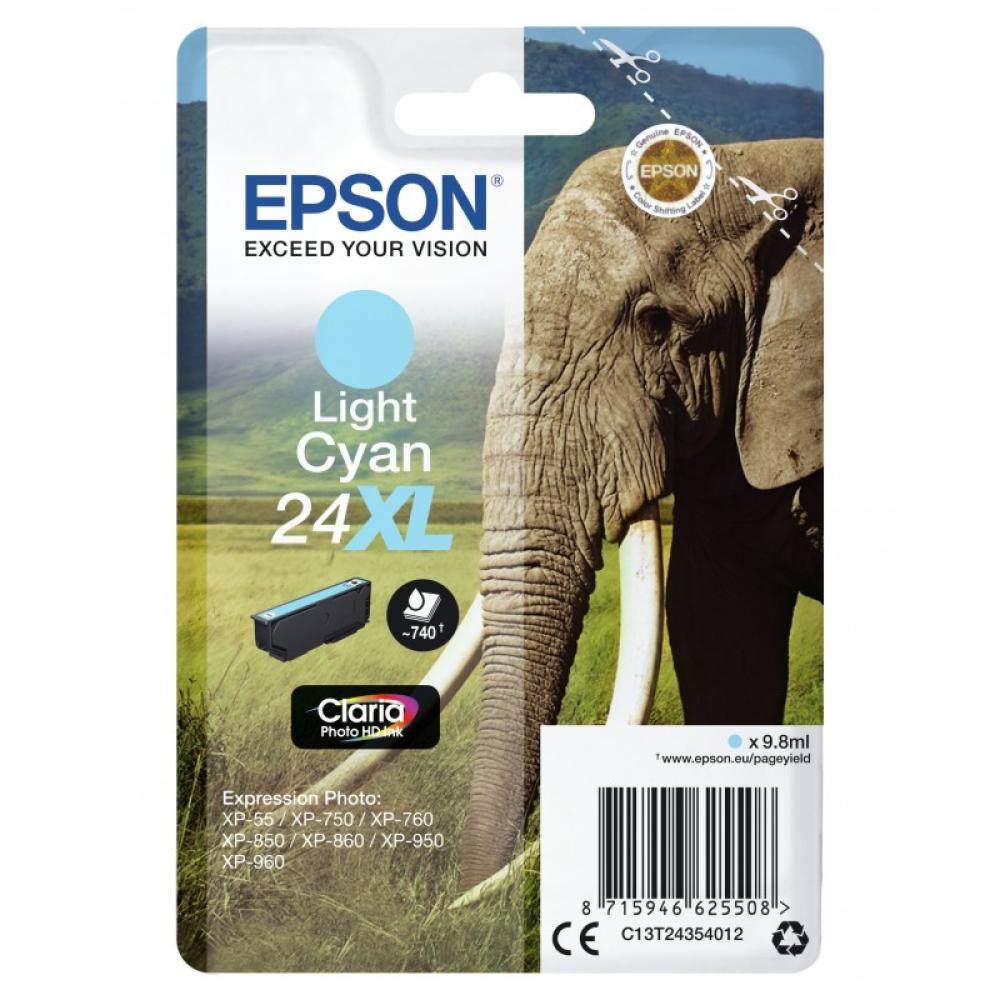 Epson - Elephant Cartucho 24XL cian claro