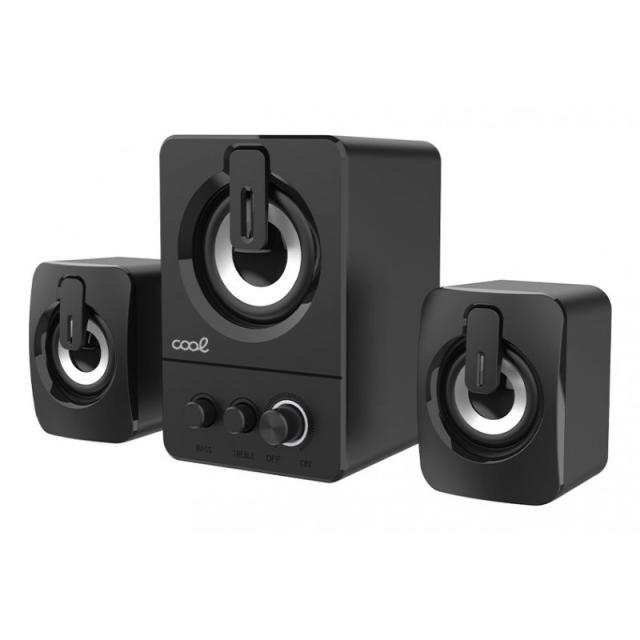COOL Accesorios - 8434847070933 conjunto de altavoces 11 W PC/ordenador portátil Negro 2.1 canales 6 W