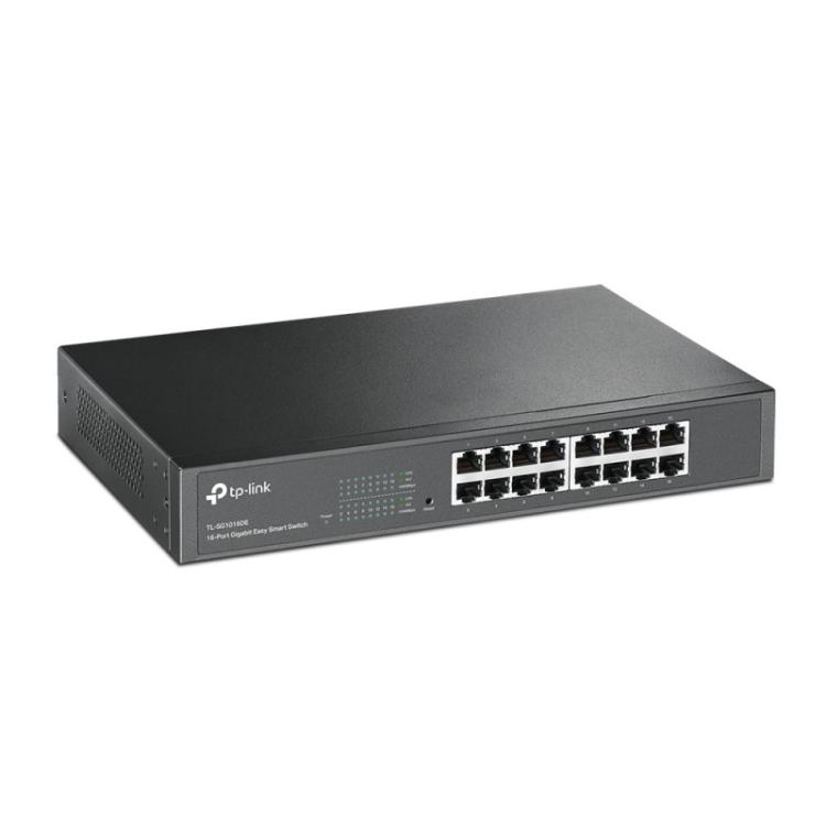 TP-Link - TL-SG1016DE Gestionado L2 Gigabit Ethernet (10/100/1000) 1U Negro