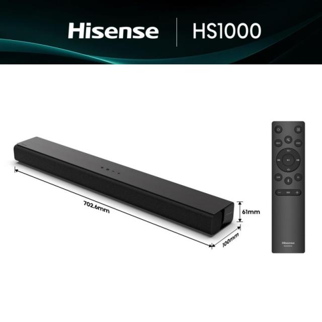 Hisense - HS1000 Negro 2.0 canales 120 W