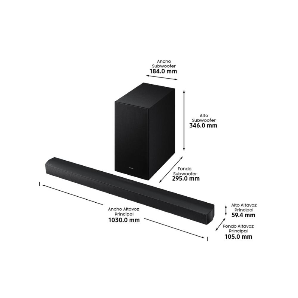 Samsung - Barra de sonido B650F Serie B 3.1 con Subwoofer y Dolby 5.1 2025