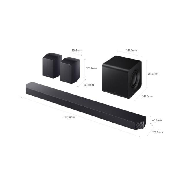 Samsung - HW-Q930F/ZF altavoz soundbar Negro 9.1.4 canales 580 W