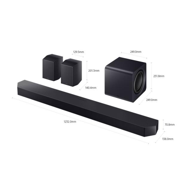 Samsung - HW-Q990F/ZF altavoz soundbar Negro 11.1.4 canales 756 W
