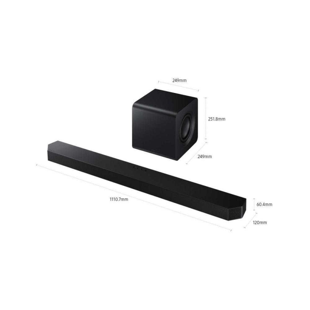Samsung - HW-QS700F/ZF altavoz soundbar Negro 3.1.2 canales 345 W