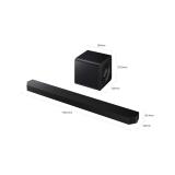 Samsung - HW-QS700F/ZF altavoz soundbar Negro 3.1.2 canales 345 W