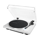 Audio-Technica - AT-LP70XBT Tocadiscos de tracción por correa Plata, Blanco Totalmente automático